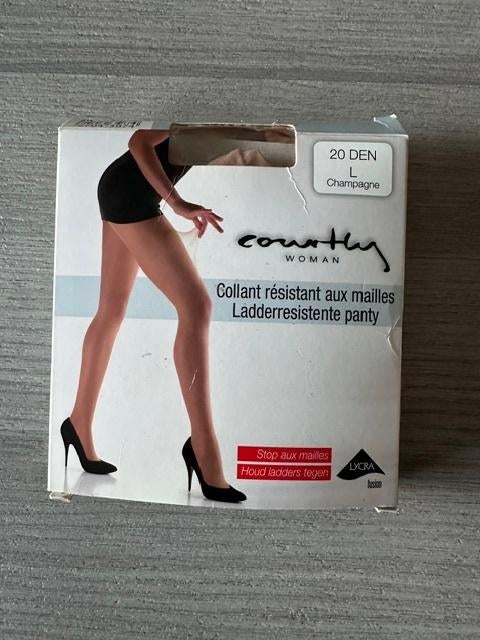 Collants Champagne Courtly taille L (nr1974a), Neuf, Courtly, Enlèvement ou Envoi, Taille 44/46 (L)