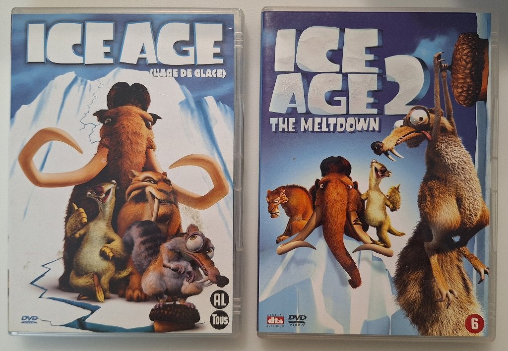Ice Age + Ice Age 2: The Meltdown (DVD), Bonusmateriaal, Nederlands, Ophalen of Verzenden, Zo goed als nieuw