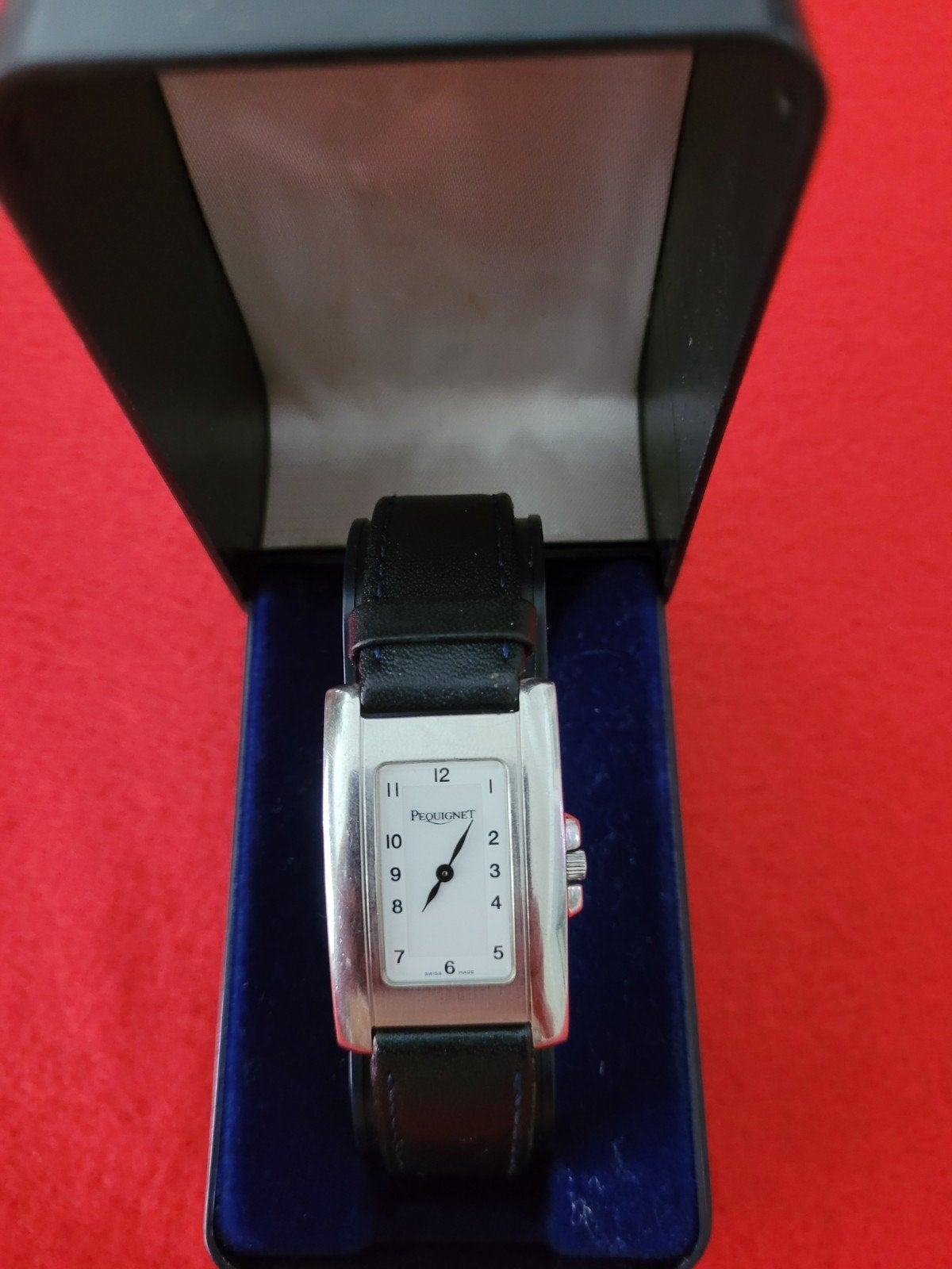 Montre vintage Pequignet "Tank" acier – Mixte / Unisexe – Pi, Bijoux, Sacs & Beauté, Enlèvement, Acier