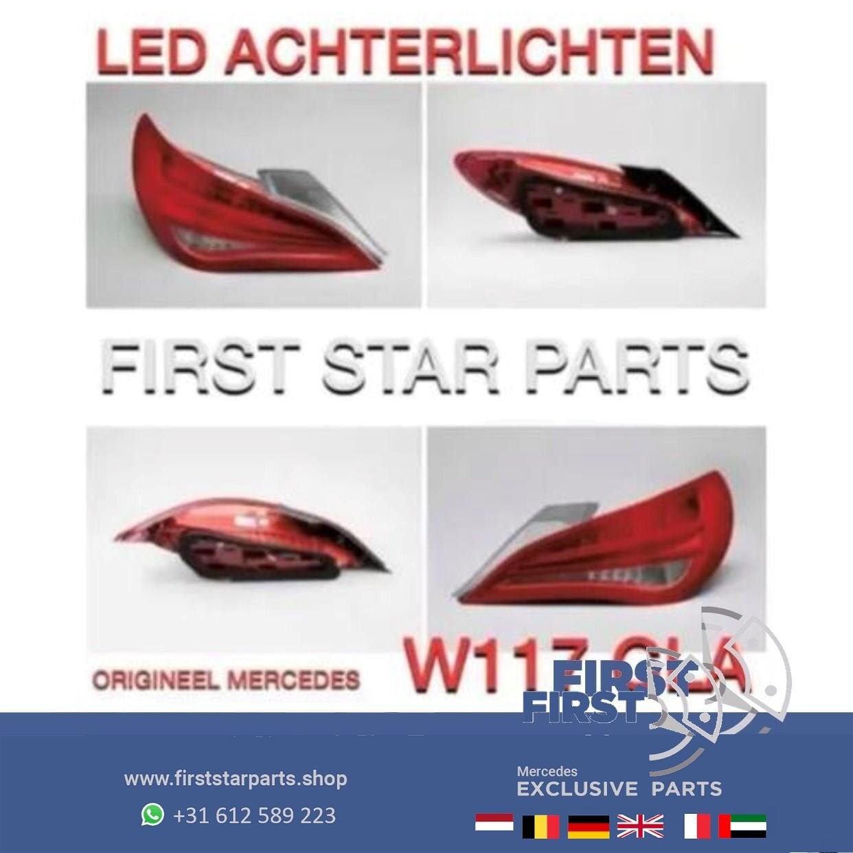 W117 C117 X117 CLA LED ACHTERLICHT PRE-FACELIFT RECHTS origi, Utilisé, -, -, Enlèvement ou Envoi