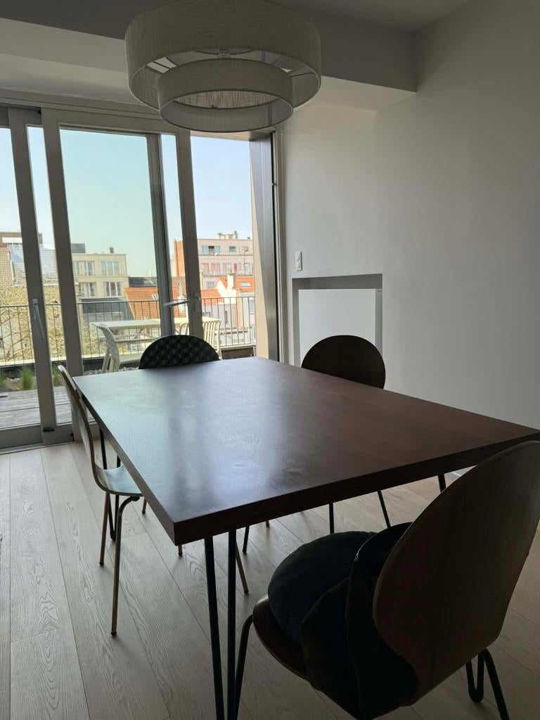 Table + 4 chaises, Ophalen, Gebruikt, 50 tot 100 cm, Vijf personen of meer