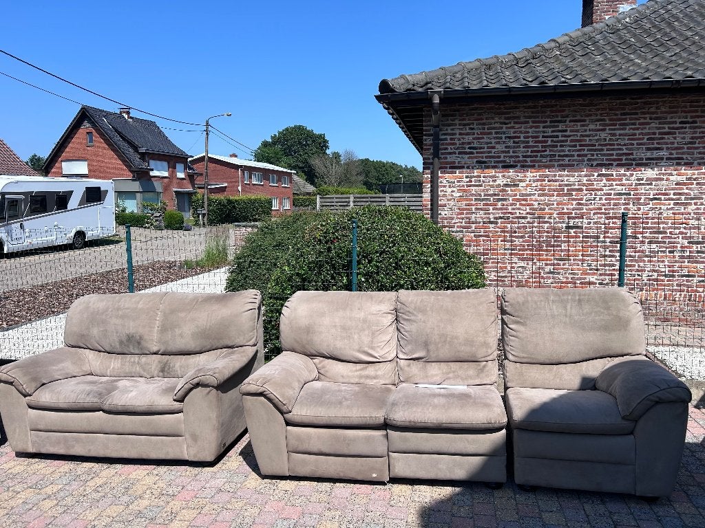 Gratis zetels, Huis en Inrichting, Ophalen, Gebruikt, Vierpersoons of meer, Rechte bank