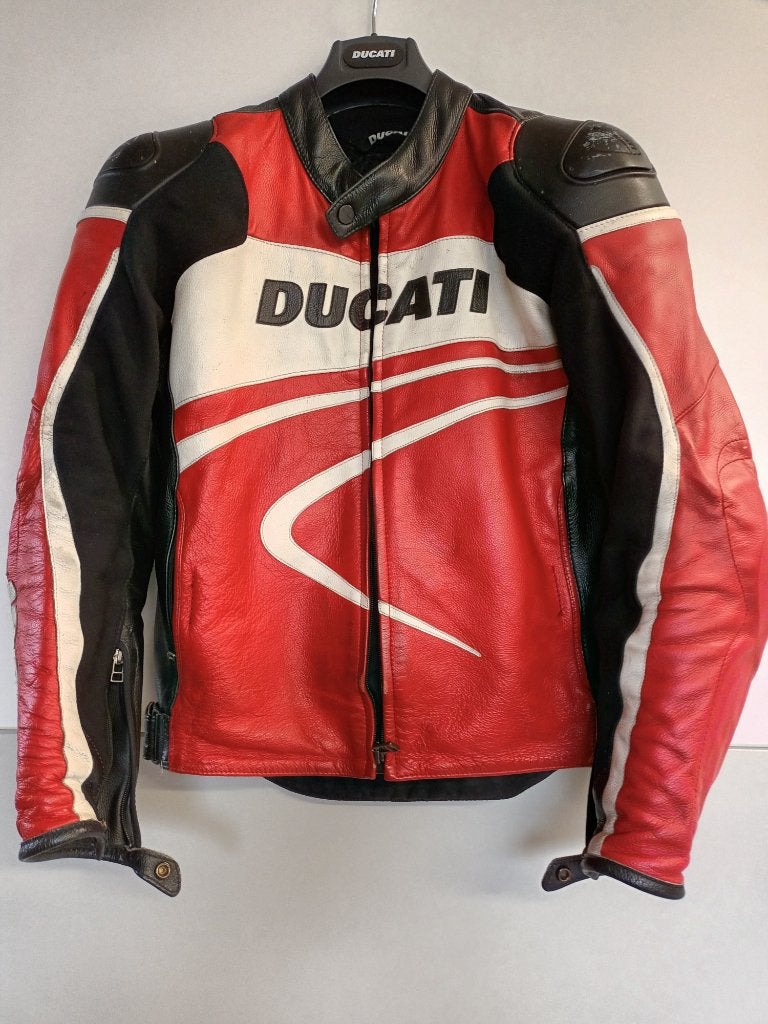 Moto vest Ducati, Motoren, Ophalen, Tweedehands, Jas | leer, Ducati