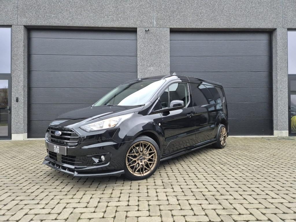 Ford Transit Connect 1,5dci L2 3pl, Auto's, Ford, Stof, Zwart, 1658 kg, Bedrijf