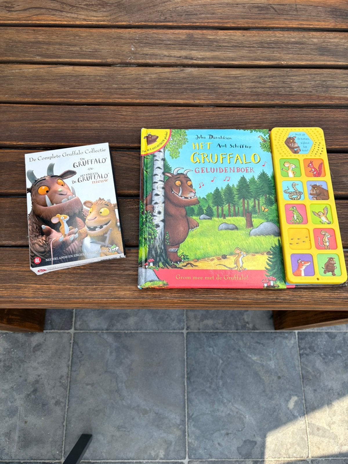 Julia Donaldson - Het Gruffalo geluidenboek + 2 DVD’s, Ophalen, Gelezen, Julia Donaldson, Prentenboek