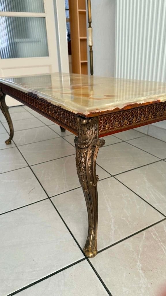 Bronzen marmeren tafel, Antiek en Kunst, Antiek | Brons en Koper, Ophalen, Brons