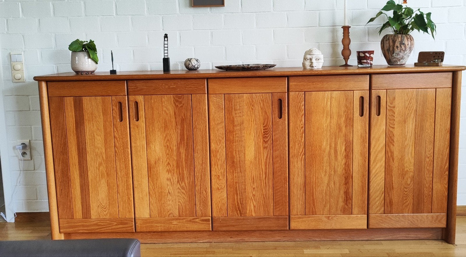 eetkamer in volle eik, Ophalen, Eikenhout, 50 tot 100 cm, Vijf personen of meer