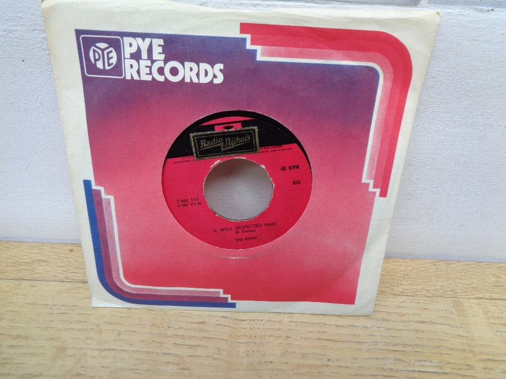 Kinks single "A Well Respected Man" [Nederland-1965], 7 inch, Utilisé, Housse de protection extérieure, Pop