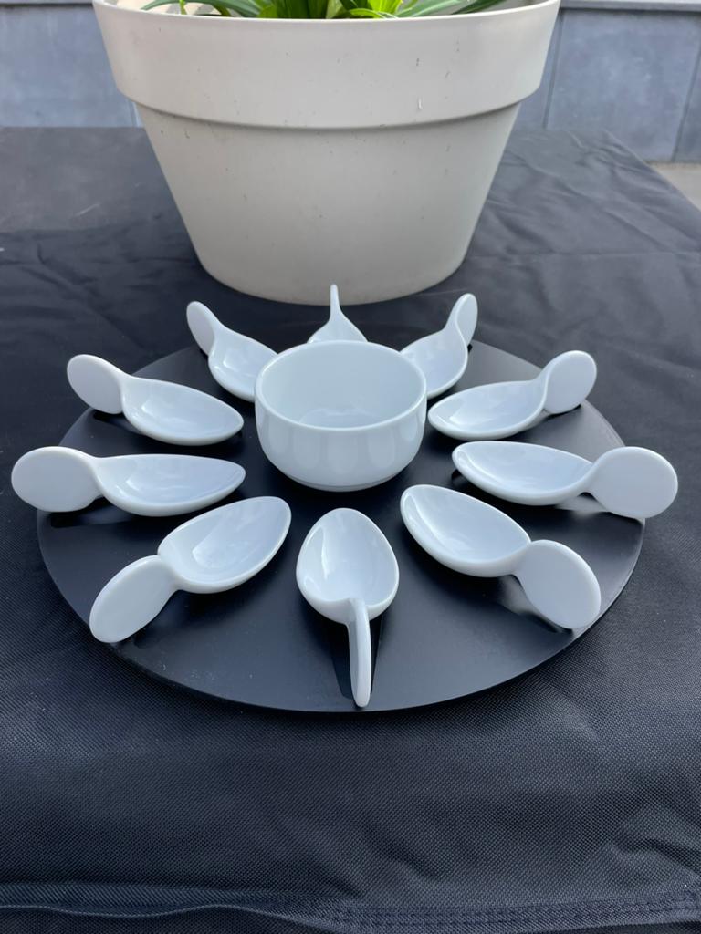 Servies voor aperitief, Ophalen of Verzenden, Nieuw, Porselein, Compleet servies