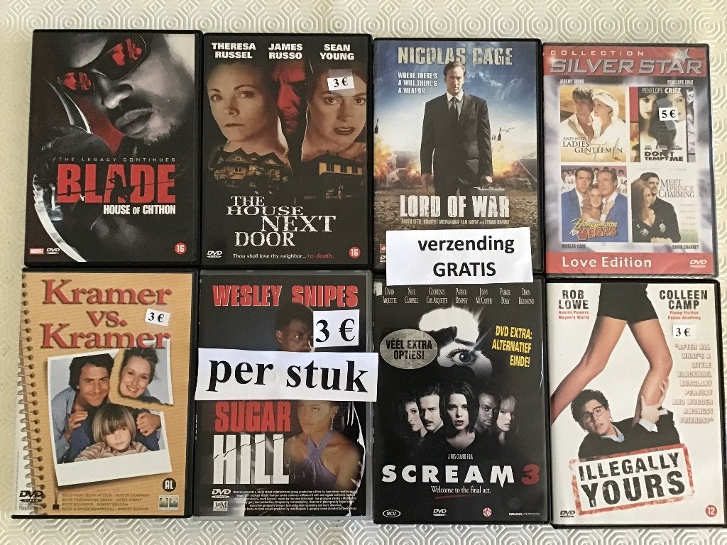 13 DVD et thrillers à 3€ avec livraison gratuite, CD & DVD, DVD | Thrillers & Policiers, Enlèvement ou Envoi, Comme neuf