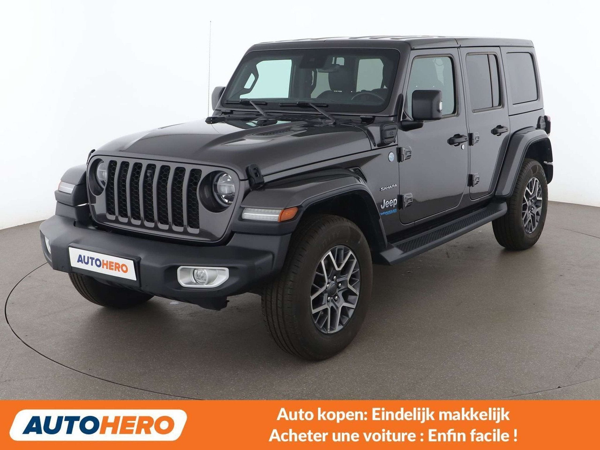 Jeep Wrangler 2.0 4xe Plug-in Hybrid Sahara (bj 2022), Auto's, Automaat, Euro 6, Leder, Elektrisch
