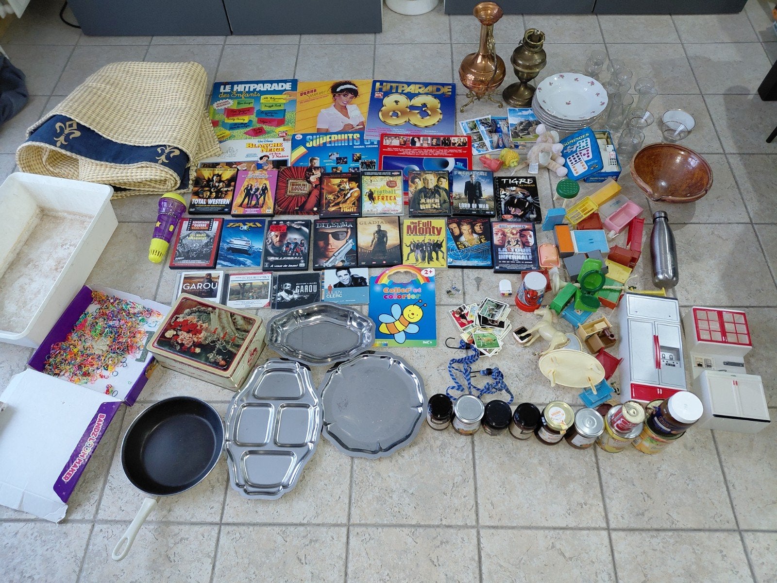 lot brocante, Enlèvement