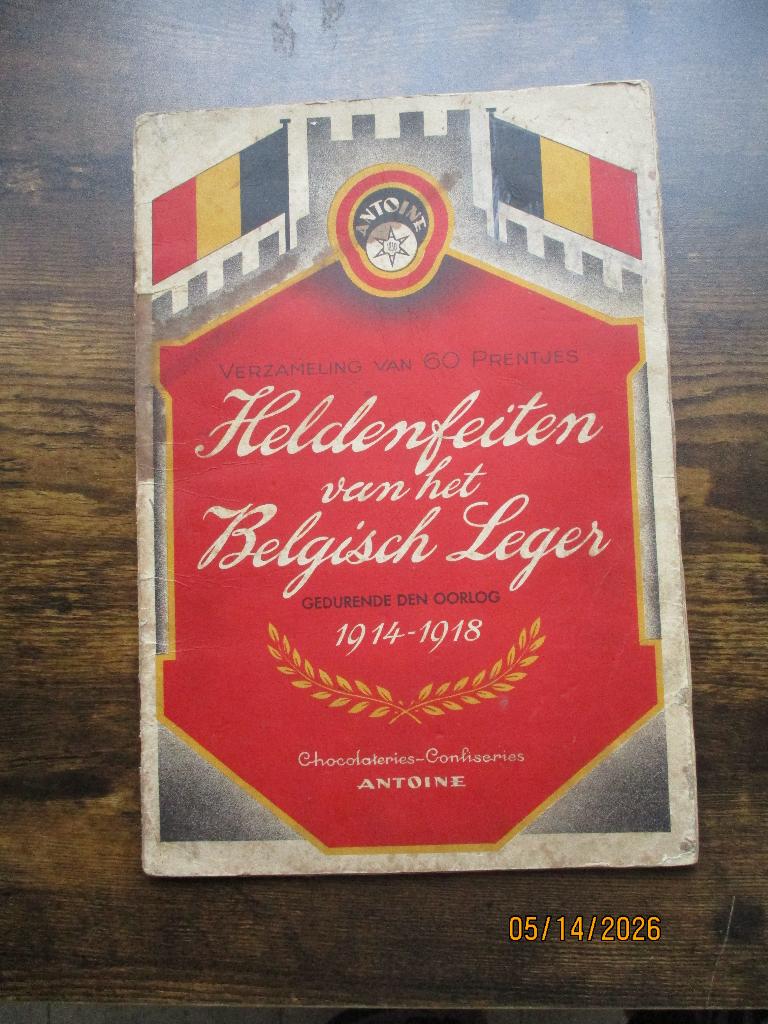 Chocolaterie Antoine. Prenten Belgisch leger  WO1, Verzenden