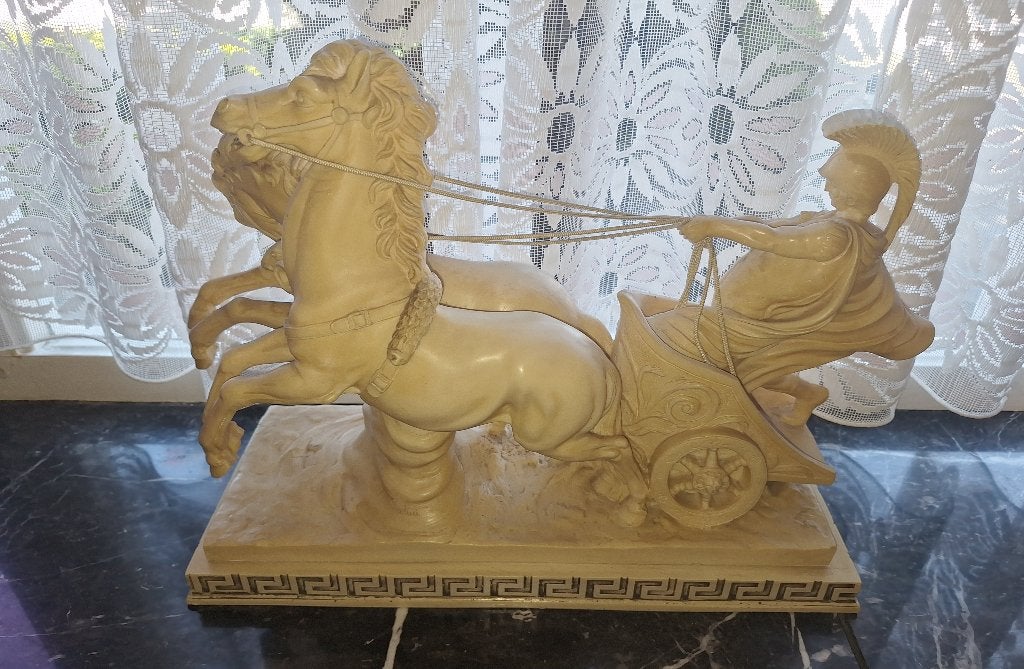 Romeinse paarden, gladiator, A. Santini, Ophalen of Verzenden