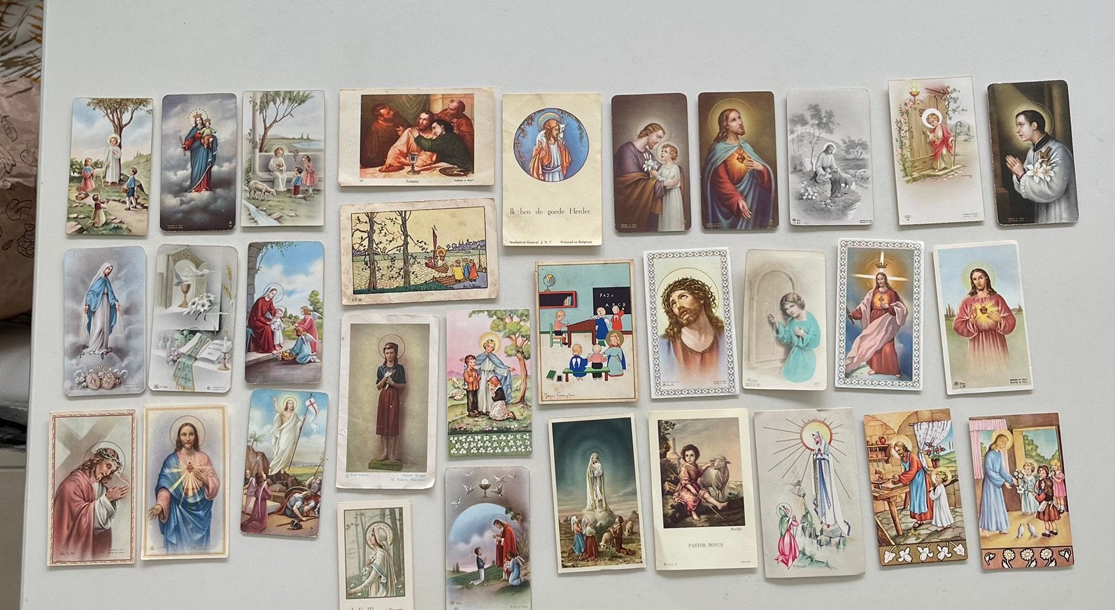Prachtige Zoldervondst: 31 Antieke Devotieprentjes, Verzamelen, Complete verzamelingen en Collecties, Ophalen of Verzenden