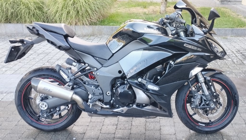 Kawasaki Z1000SX noire, Permis Moto A, Occasion, Plus de 35 kW, Échappement sport