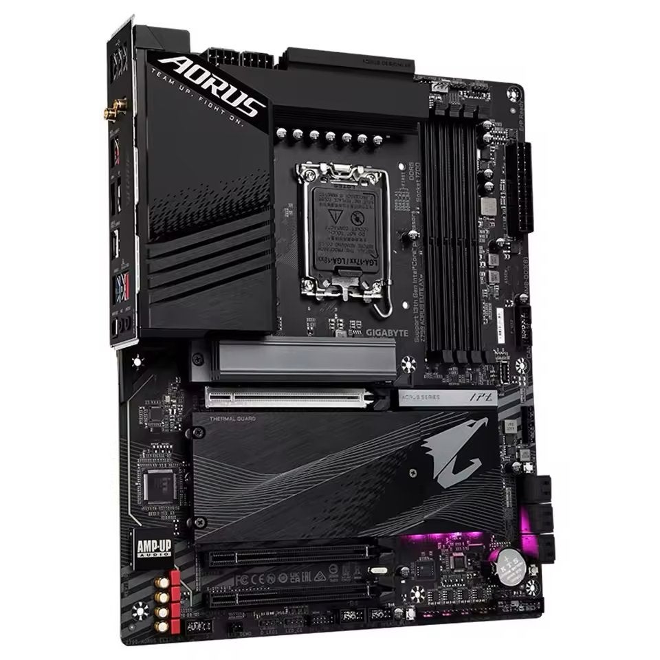 Gigabyte Z790 Aorus Elite Ax en i9 14900kF cpu, Computers en Software, Moederborden, Ophalen, Zo goed als nieuw, Intel, DDR5