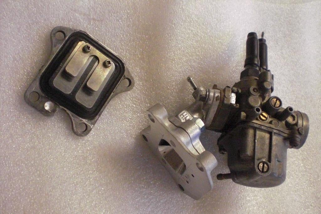 Honda PX PXR 50 carburator 14mm - spruitstuk - reedvalve, Enlèvement ou Envoi, Utilisé, Carburateur, Honda PX PXR 50