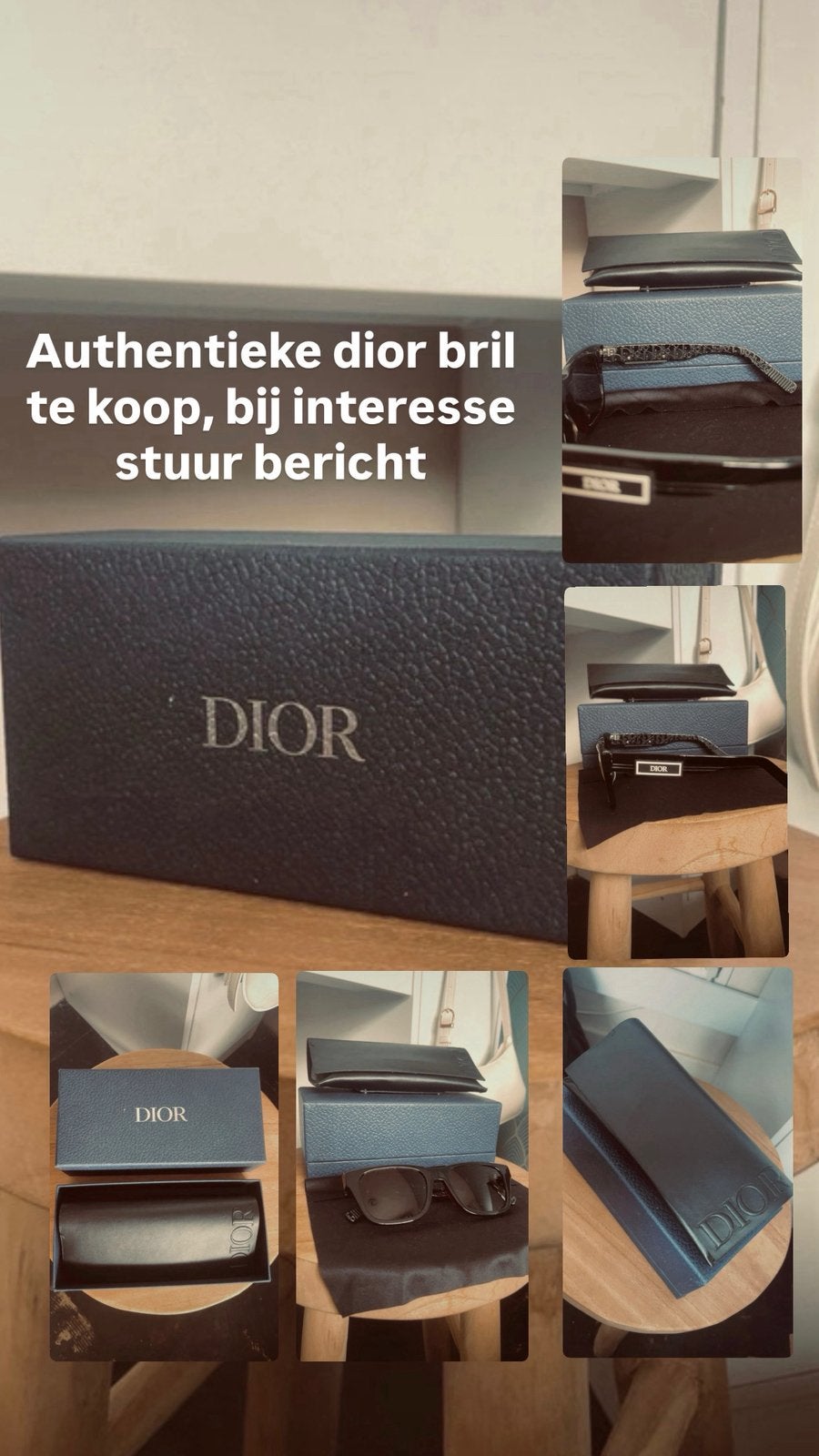 Authentieke Dior bril unisex, Handtassen en Accessoires, Zonnebrillen en Brillen | Heren, Overige merken, Zwart, Ophalen of Verzenden