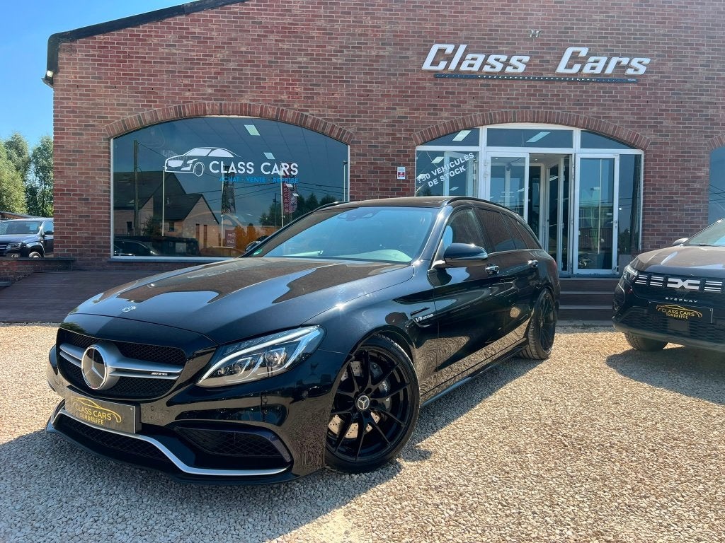 MERCEDES-BENZ C63 AMG V8 4.0 NAVI PANO MULTIBEAM CARNET, Autos, Cuir, Achat, Entreprise, Entretenue par le concessionnaire