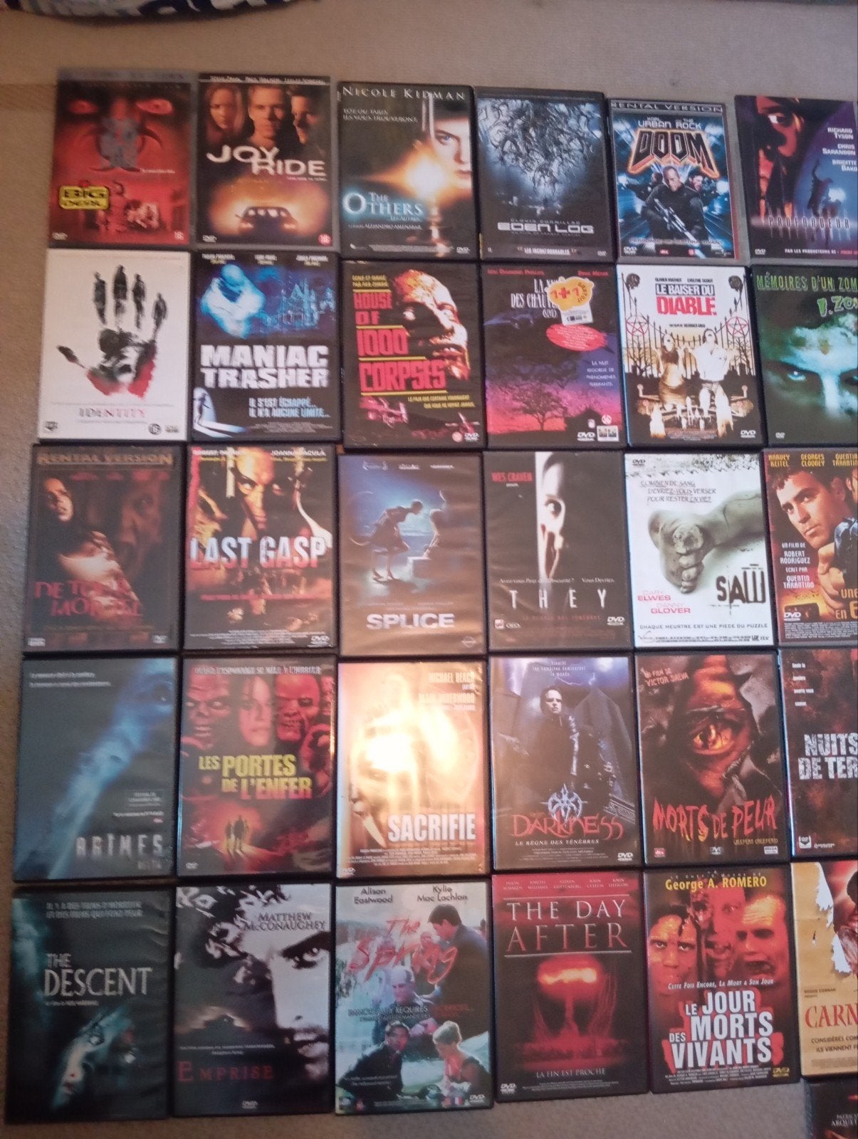 DVD horreur, Ophalen, Frans