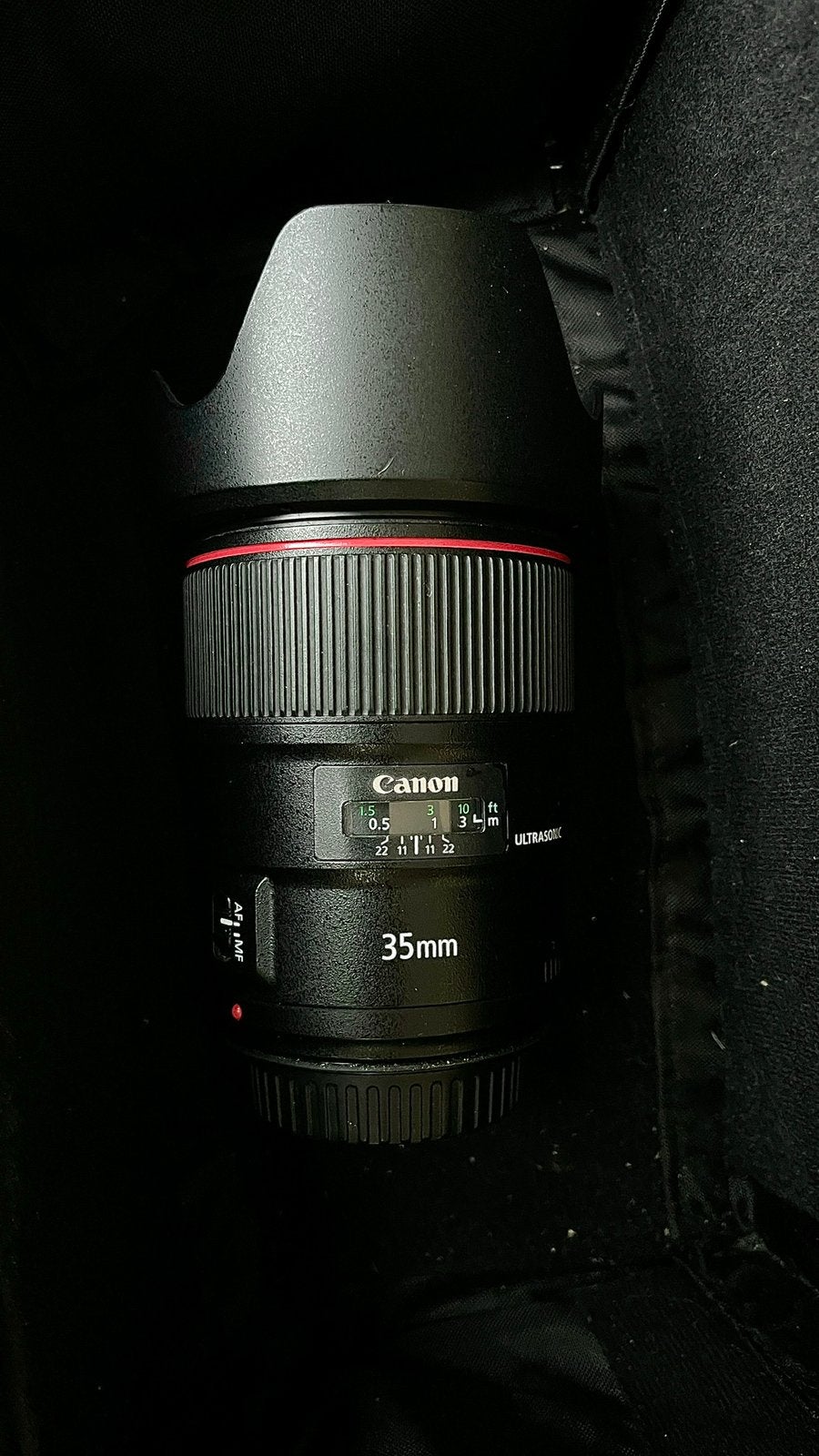 Canon EF 35mm 1.4 USM II, Enlèvement, Utilisé