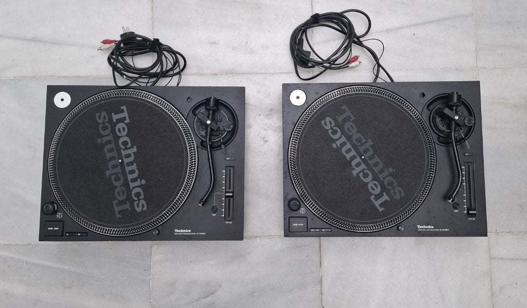Set Technics SL-1210MK7, Audio, Tv en Foto, Platenspelers, Gebruikt, Platenspeler, Technics, Pitch-regelaar, Ophalen of Verzenden