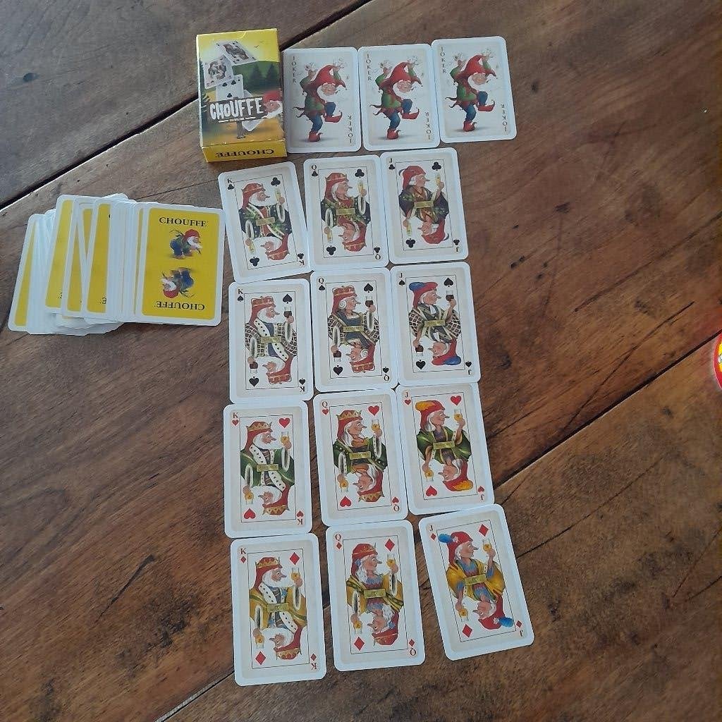 la chouffe kaartspel met jokers, Verzamelen, Biermerken, Ophalen of Verzenden, Nieuw, Kleding