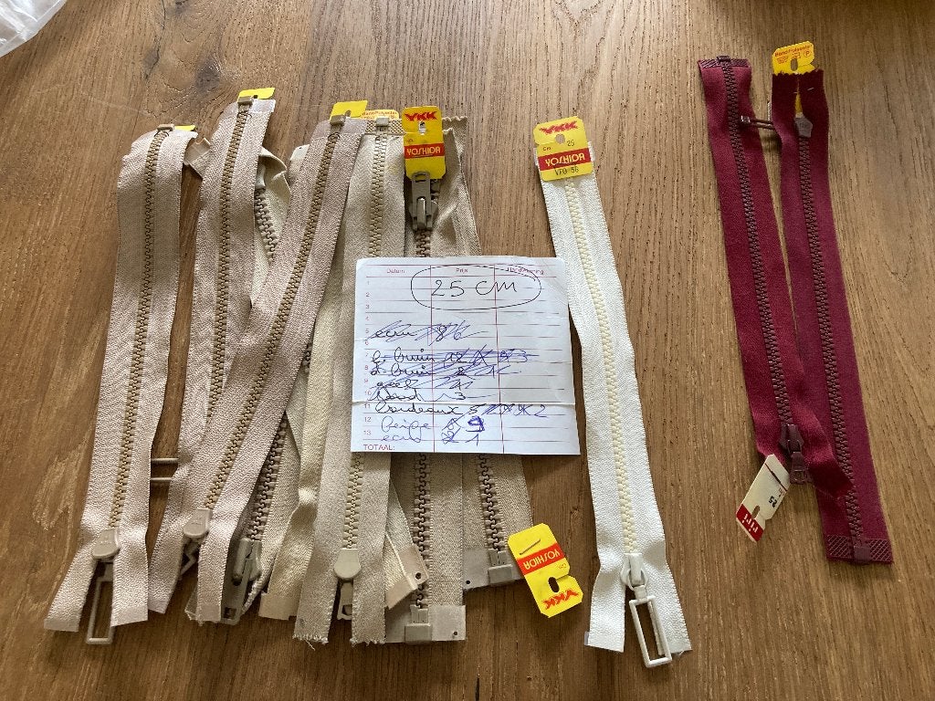 naaien ritsen deelbaar 25 cm, Verzenden, Nieuw