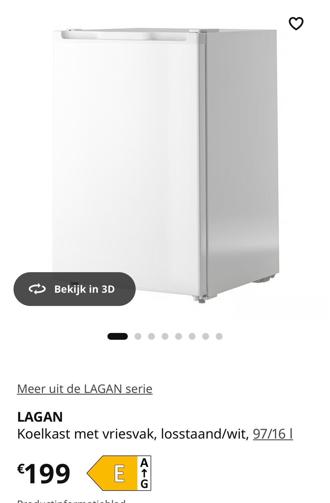 Frigo tafelmodel Ikea, Enlèvement, Comme neuf