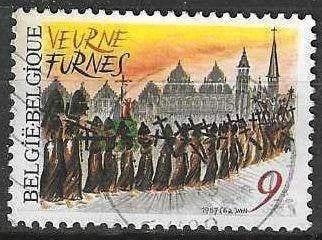 Belgie 1987 - Yvert/OBP 2249 - Folklore in Veurne (ST), Verzenden, Gestempeld, Gestempeld