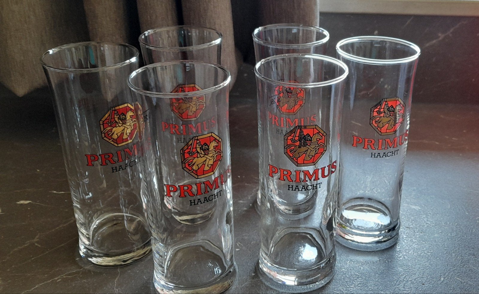 6 x lunettes Primus Haacht, Enlèvement ou Envoi, Comme neuf, Verre ou Verres, Autres marques