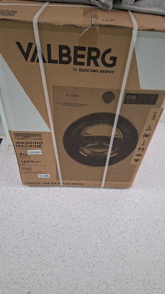 splinternieuwe wasmachine 9kg, Electroménager, Lave-linge, 85 à 90 cm, Chargeur frontal, Enlèvement, Classe énergétique A ou plus économe