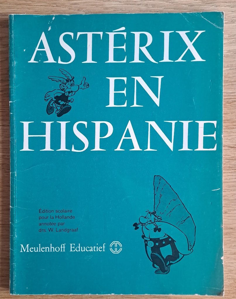 Astérix en Hispanie (1981) inclusief annotatie, Gelezen, Eén stripboek, Ophalen of Verzenden, Goscinny - Uderzo
