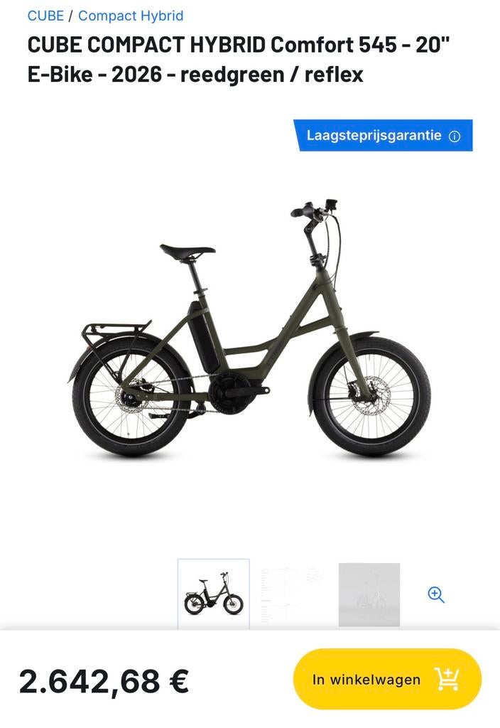 Cube elektrische fiets, Enlèvement, Comme neuf, Cube