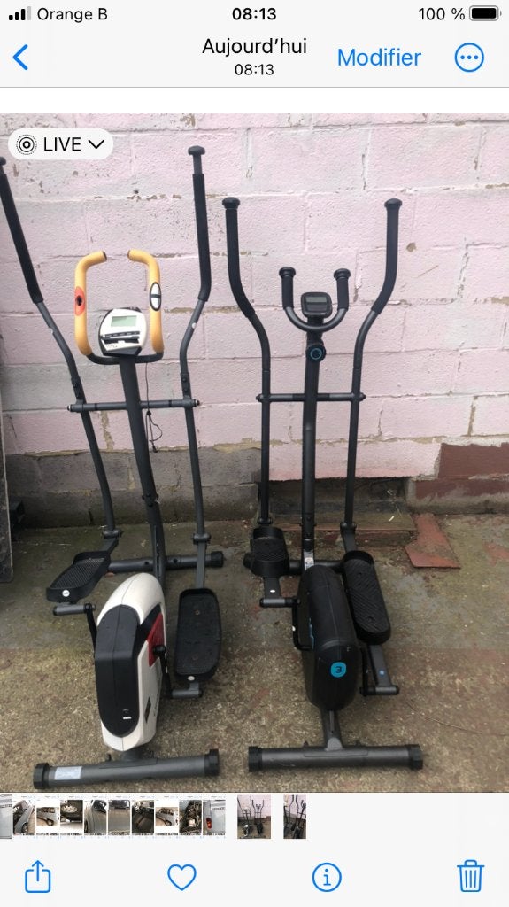Lot de vélos elliptiques, Enlèvement