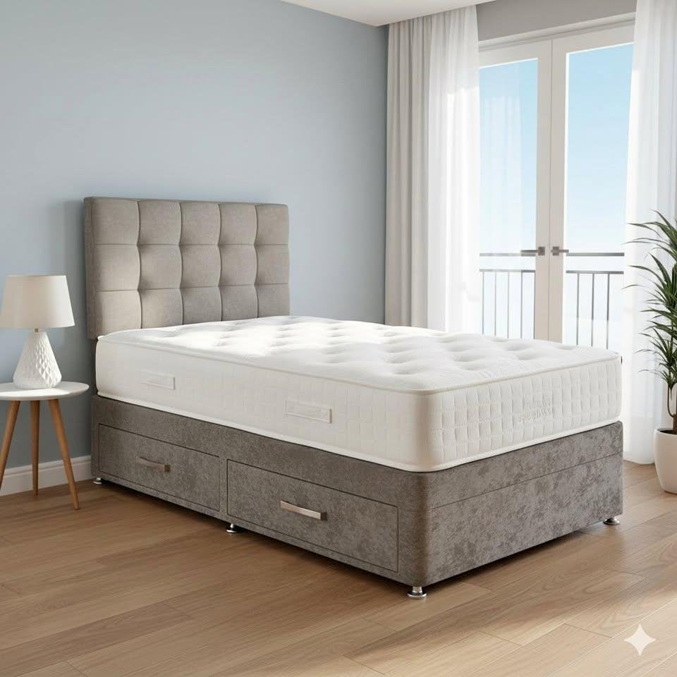Bed en matras met betaling bij levering, Verzenden, Nieuw, Tweepersoons, Overige kleuren