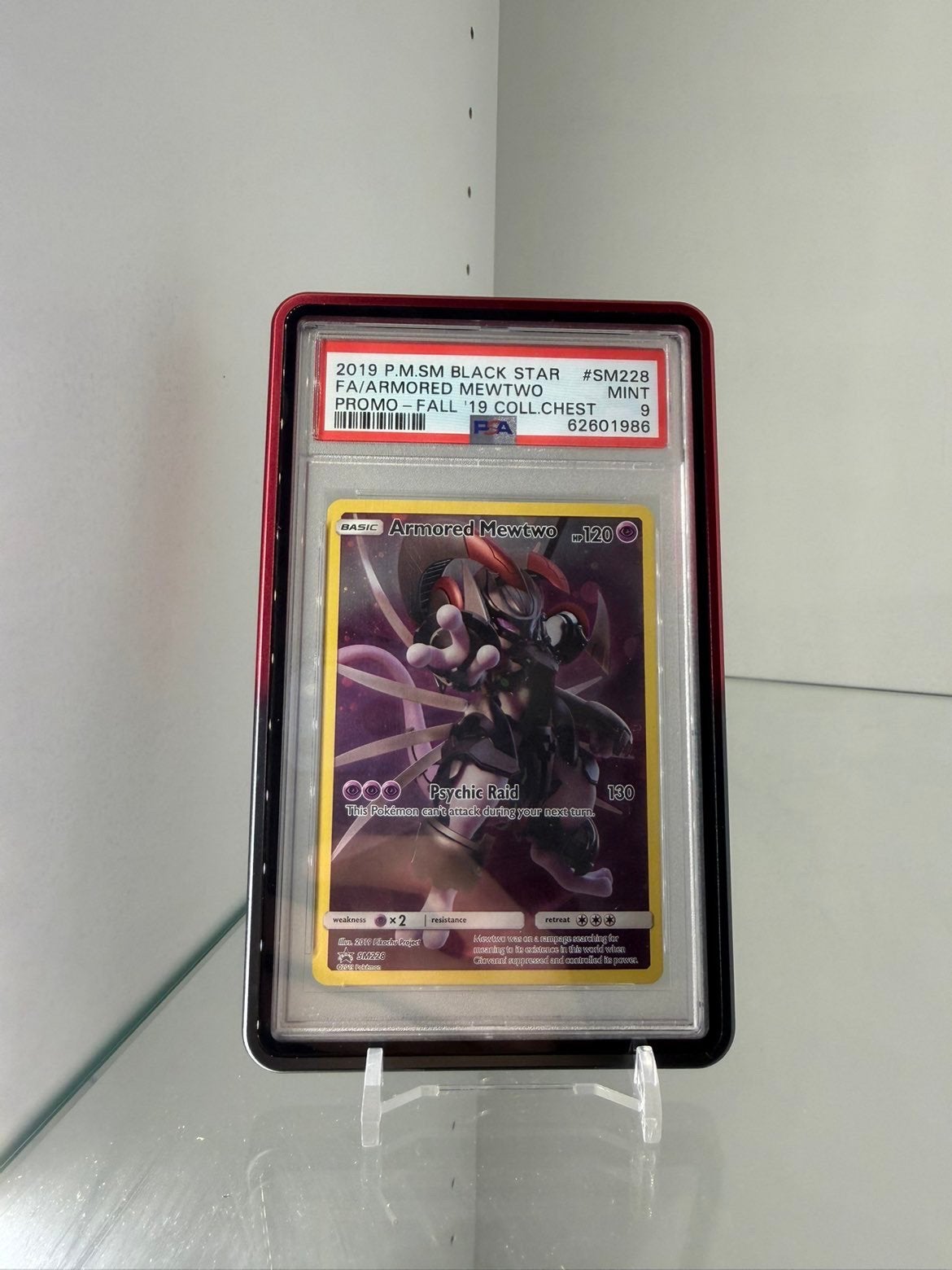 Pokémon Armored Mewtwo PSA 9, Ophalen, Zo goed als nieuw
