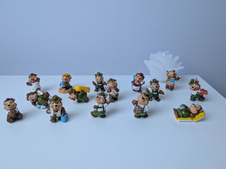 œuf surprise - figurines Kinder ours, Collections, Œufs à surprise, Enlèvement, Utilisé, Figurines