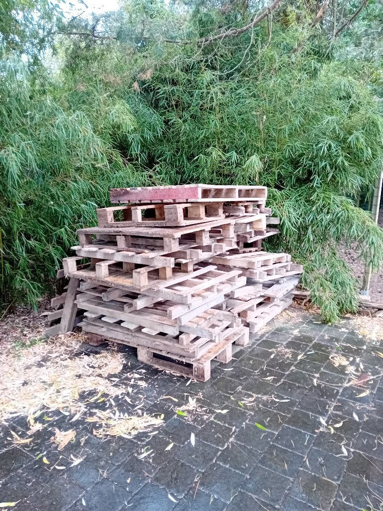 GRATIS paletten, Tuin en Terras, Brandhout, Ophalen