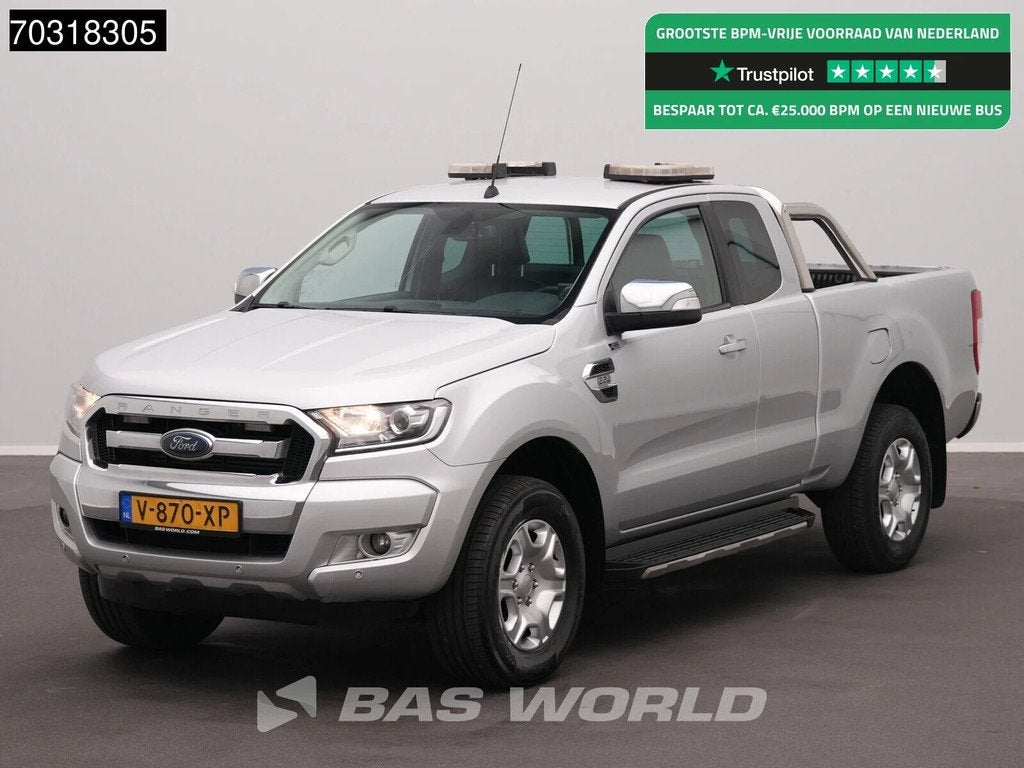 Ford Ranger 160PK 2.2 TDCi Automaat Limited Supercab Trekhaa, 2198 cm³, Argent ou Gris, Achat, Entreprise