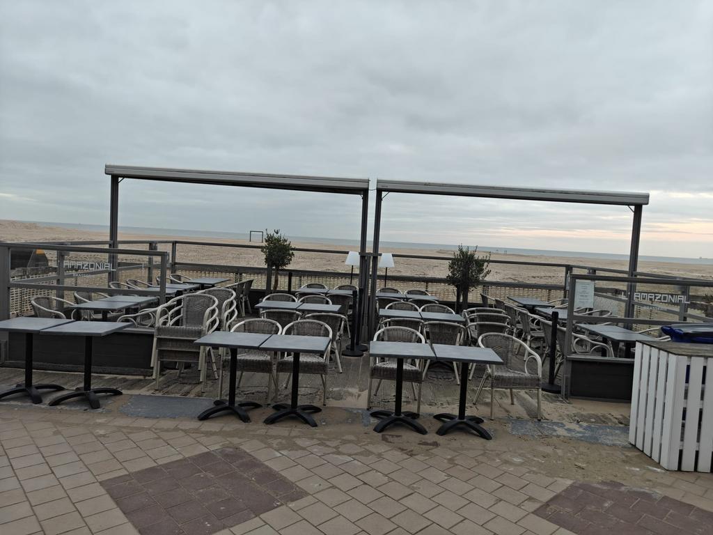 Buiten terras - windschermen, Zakelijke goederen, Horeca | Meubilair en Inrichting, Overige typen, Gebruikt, Ophalen
