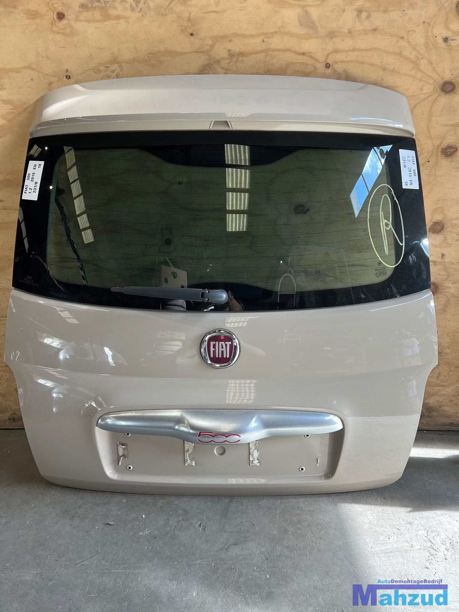 FIAT 500 Bruin achterklep 231/B 2007+, Arrière, Stellantis Europe S.p.A., Info@stellantis.com, Utilisé
