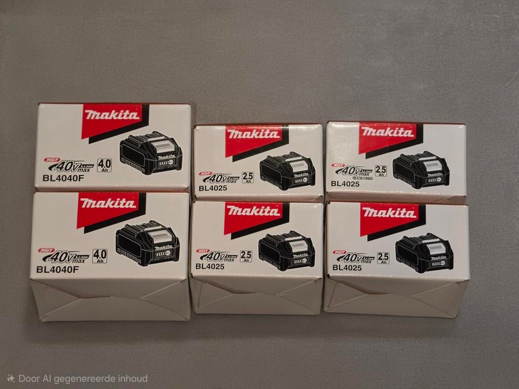 Makita xgt 40v 2.5ah 4.0ah, Ophalen
