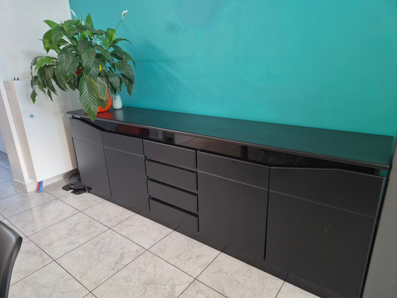 Stevige dressoir 240 x 86 x 50, Huis en Inrichting, Ophalen, Gebruikt, Met lade(s), 200 cm of meer