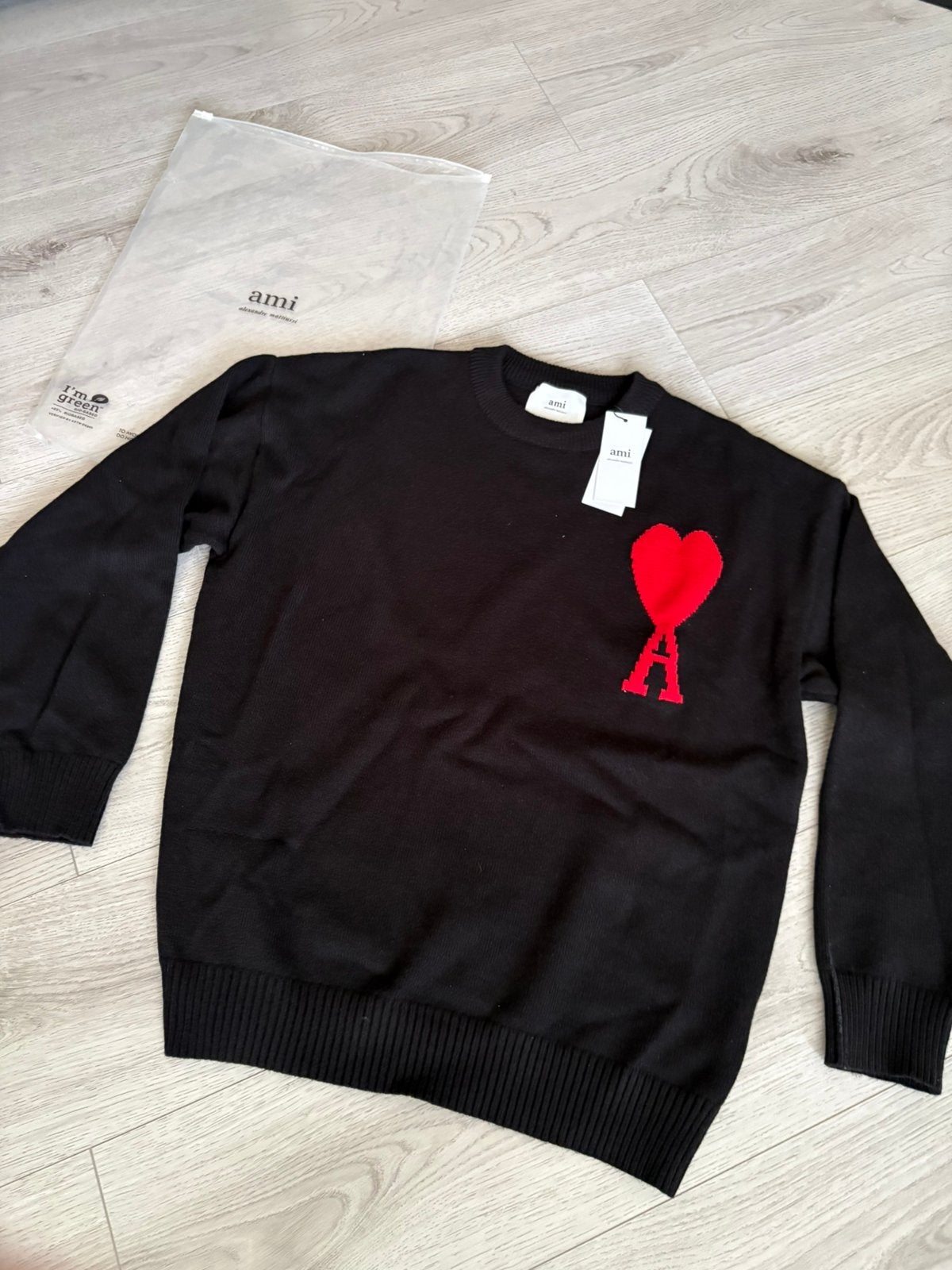 Ami sweater, Enlèvement ou Envoi, Comme neuf, Taille 48/50 (M), Noir