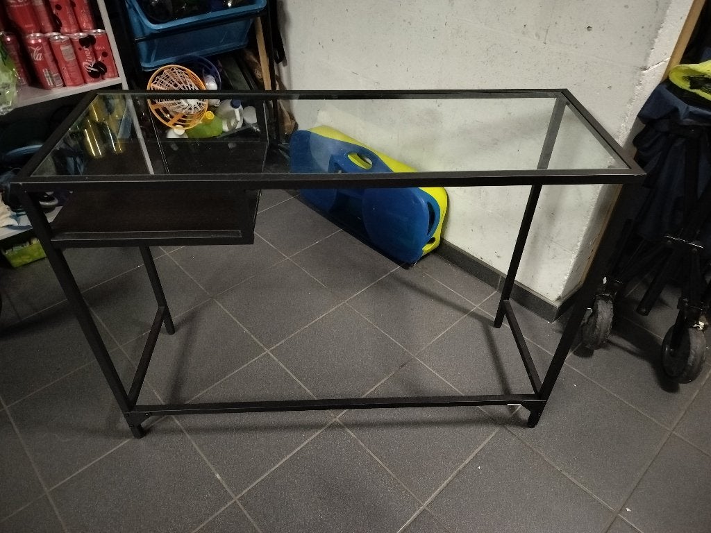 Bureau, Huis en Inrichting, Bureaus, Ophalen, Zwart, 120 cm, Metaal