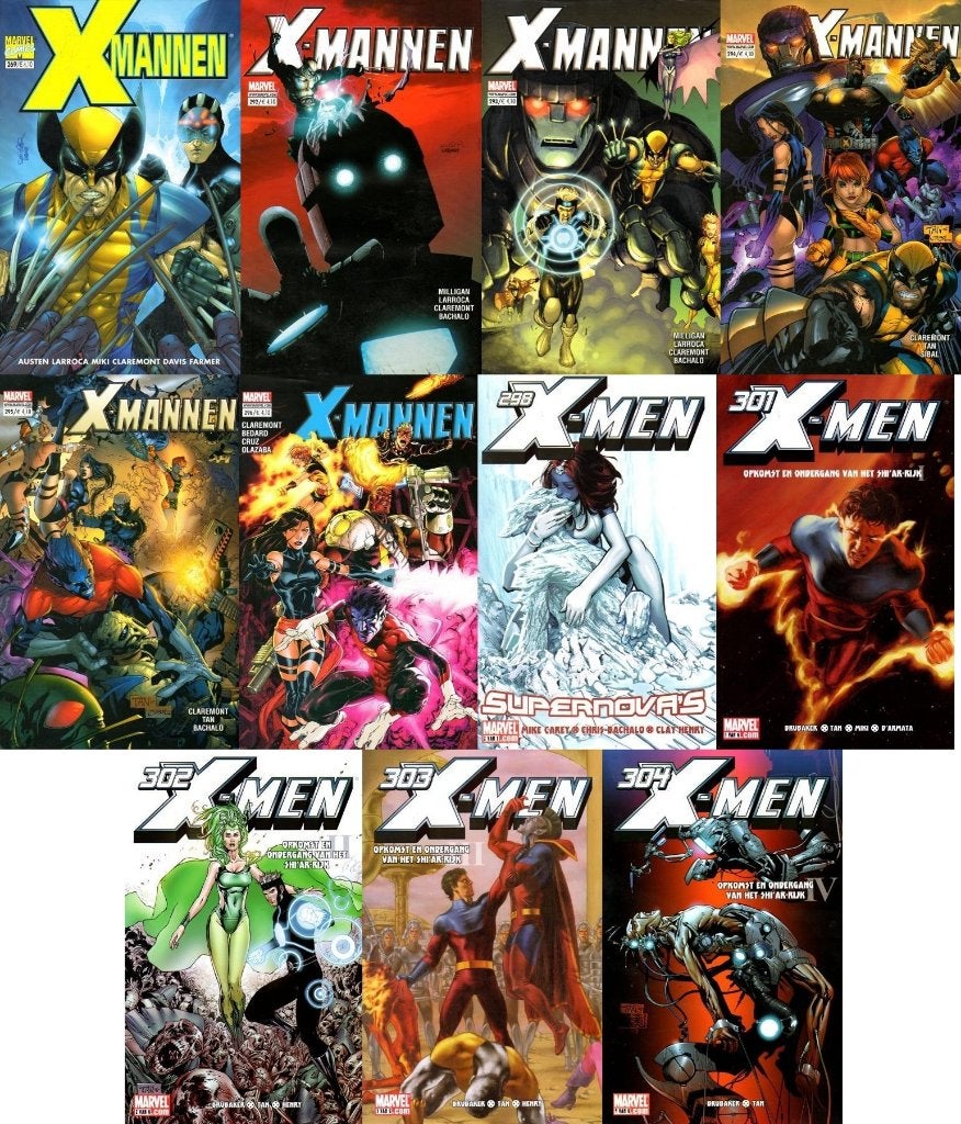 11 X-Mannen comics (269, 292->296, 298, 301->304), Ophalen