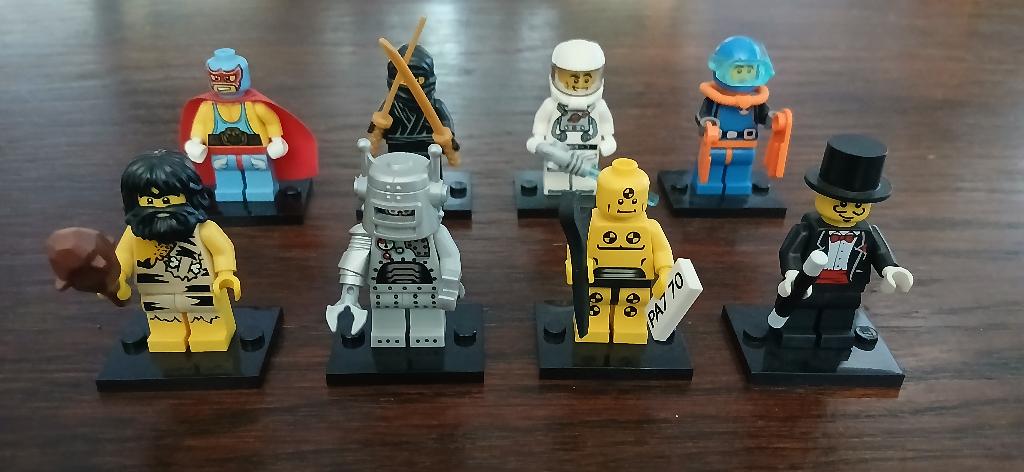 Lego Minifigures Serie 1 ( 8 st ), Ophalen, Compleet, Lego, Zo goed als nieuw