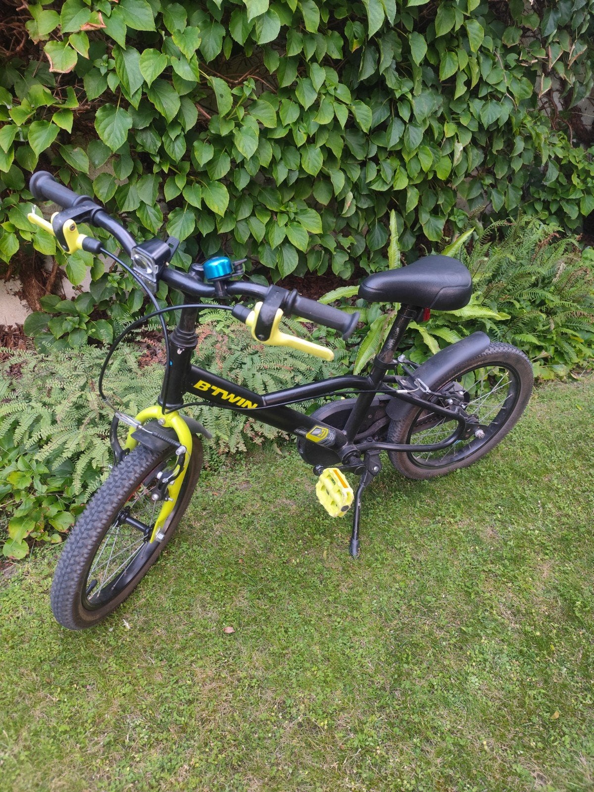 16 inch kinderfiets B-twin dark hero 500, Enlèvement, Utilisé, Frein sur jante, 16 à 20 pouces